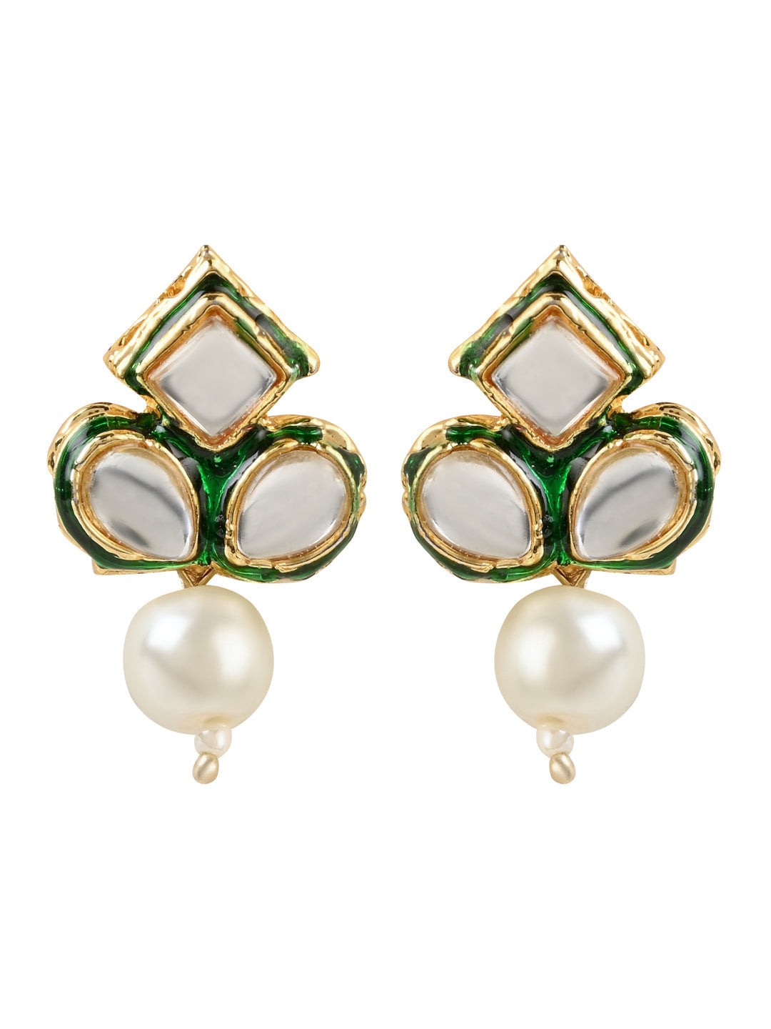 Gold-Polished Traditional Choker Set Glided With Kundan & Beads For Women/Girls - Wahe Jewels Noz2Toz