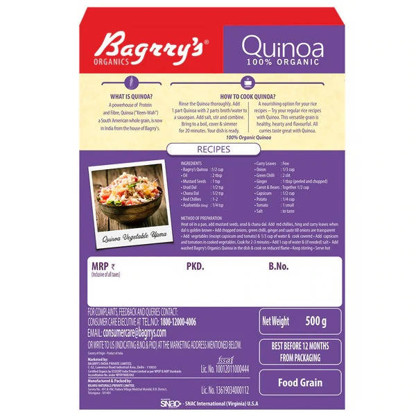 Bagrry's Organic Quinoa - Grab2buy
