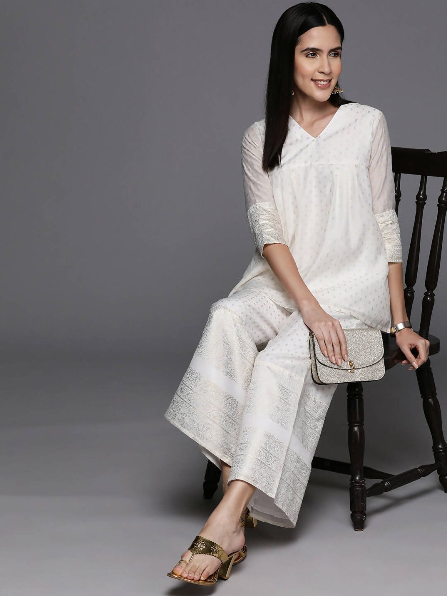Ahalyaa Women's Traditional Wear Co-ods - Off-white