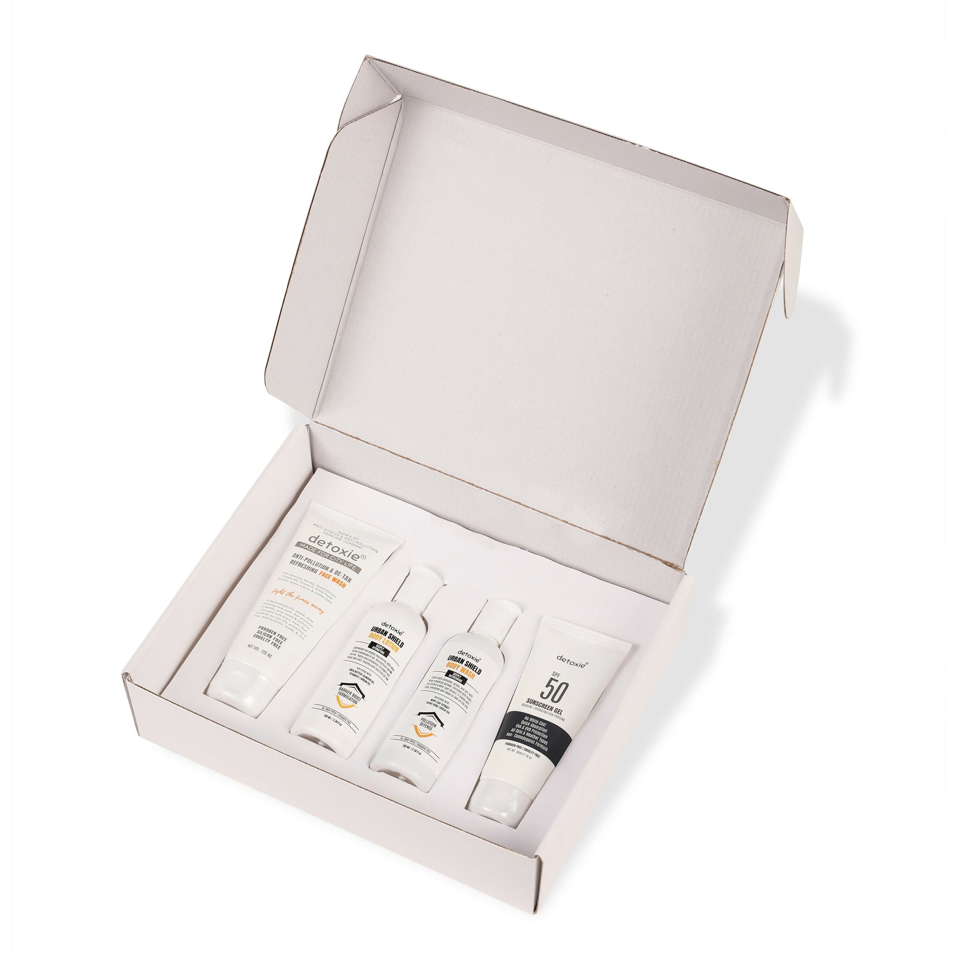 Detoxie Urban Shied The Unwind Experience Unisex Daily Urban Skin Protection & Care Kit