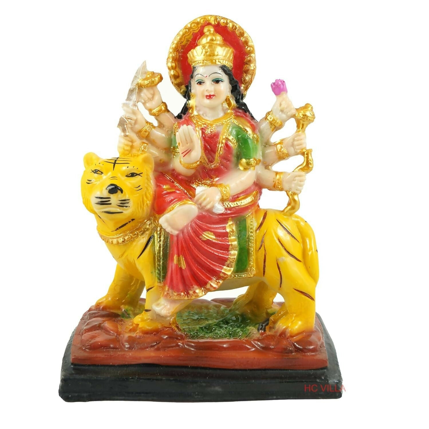 Hc Villa Polyresin Sherawali Mata Durga Maa Murti Statue - Grab2buy