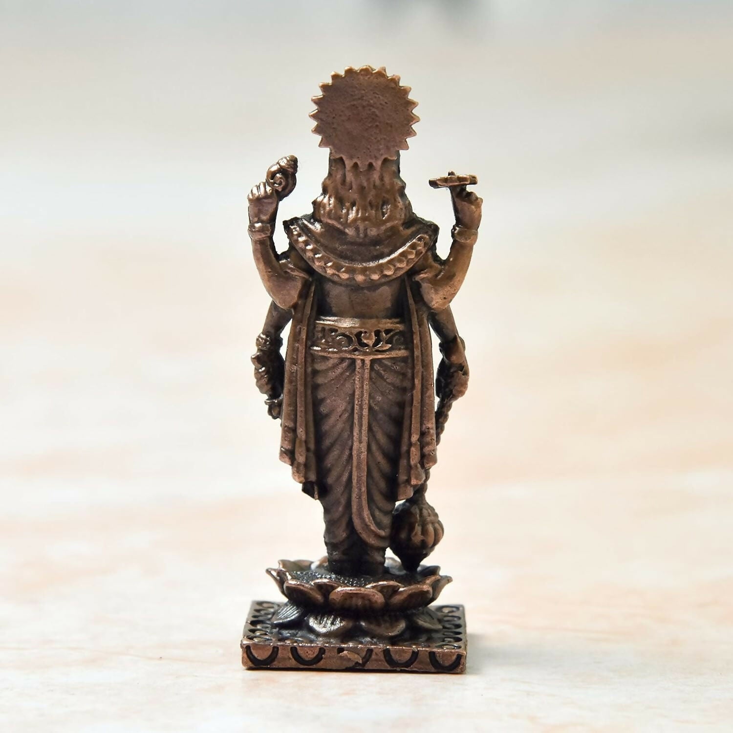 Copper Idols India - By Bhimonee Decor , Copper Vishnu Idol - Grab2buy
