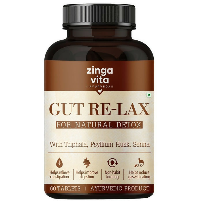 Zingavita Gut Re-Lax Tablets for Natural Detox 