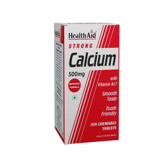 HealthAid Strong Calcium 500 mg Chewable Tablets 