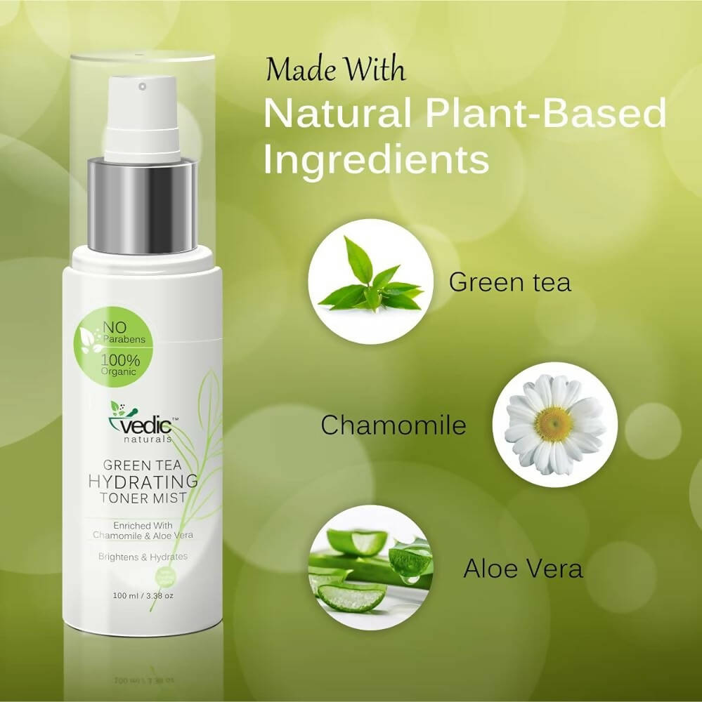 Vedic Naturals Green Tea Hydrating Toner Mist  Grab2Buy Vedic Naturals Grab2Buy