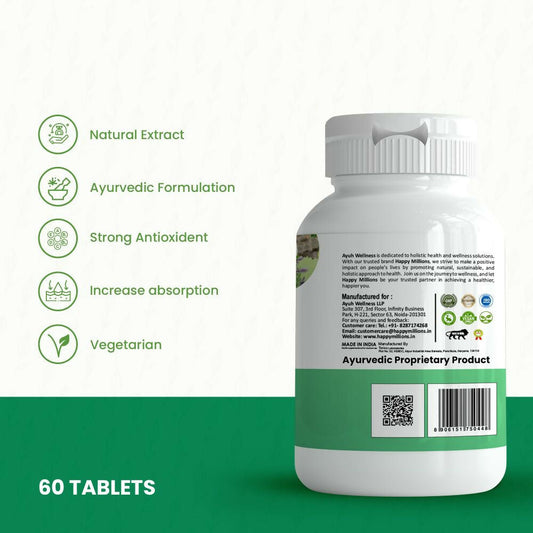 HappyMillions Giloy Tulsi Neem Tablets 