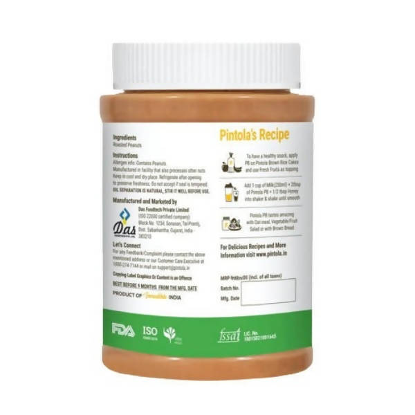 Pintola All Natural Crunchy Peanut Butter 
