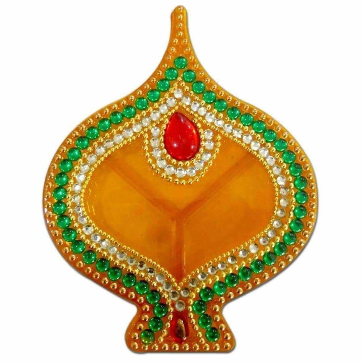 Fire Lamp Design Kumkum Box - 1 Piece - Grab2buy