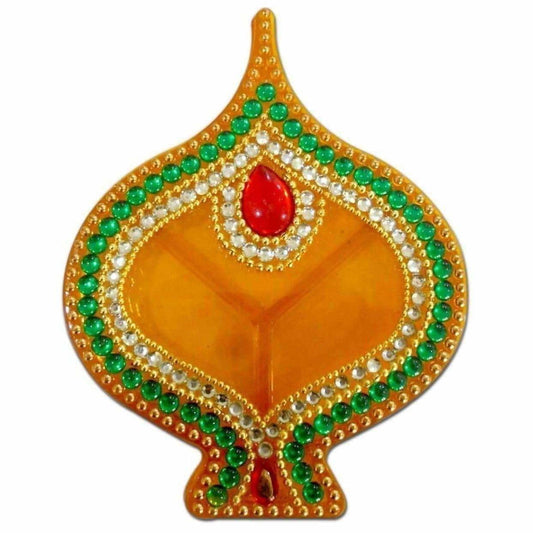 Fire Lamp Design Kumkum Box - 1 Piece - Grab2buy