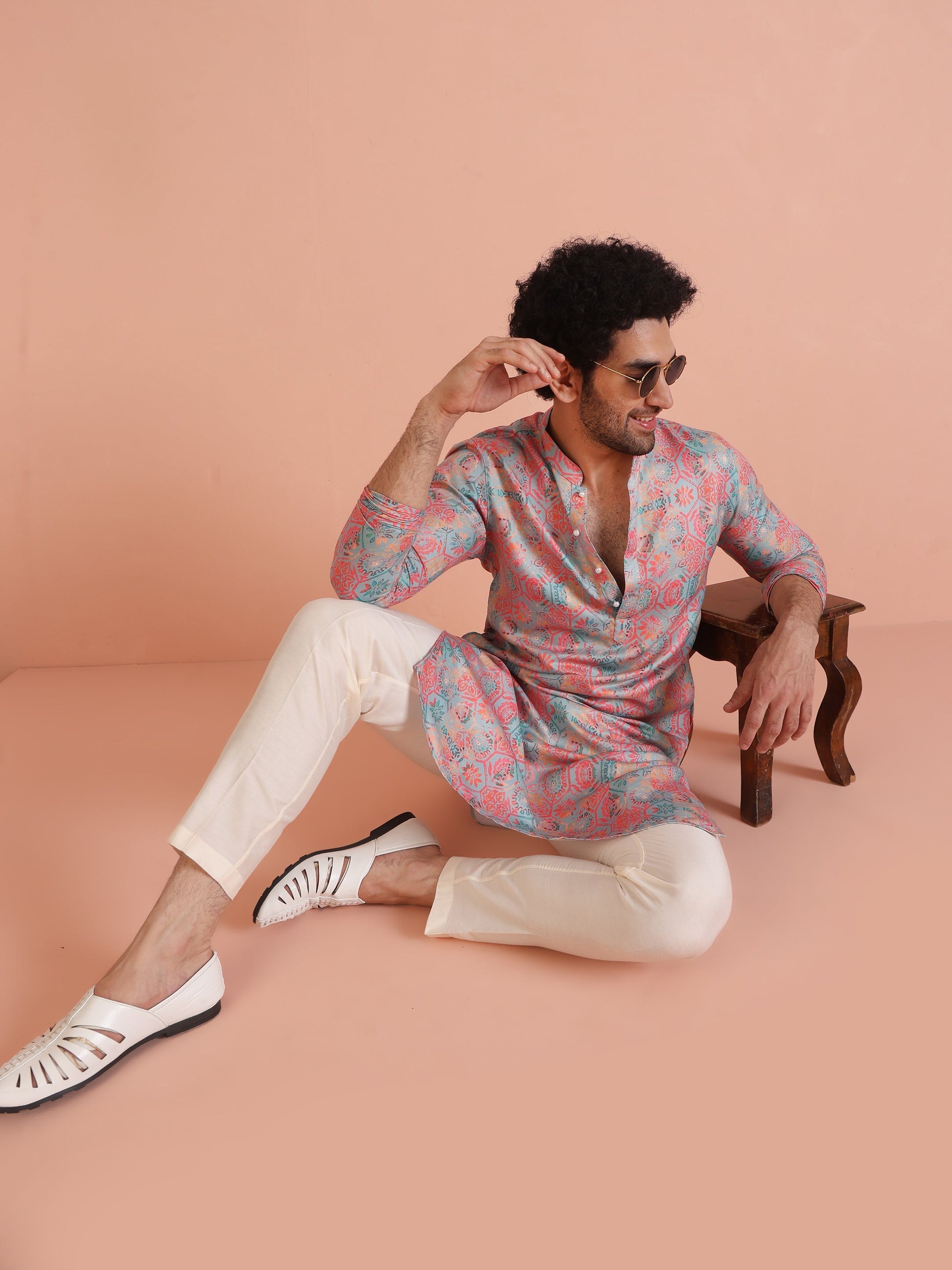 Kisah Men's Multi Kurta Trouser Set 