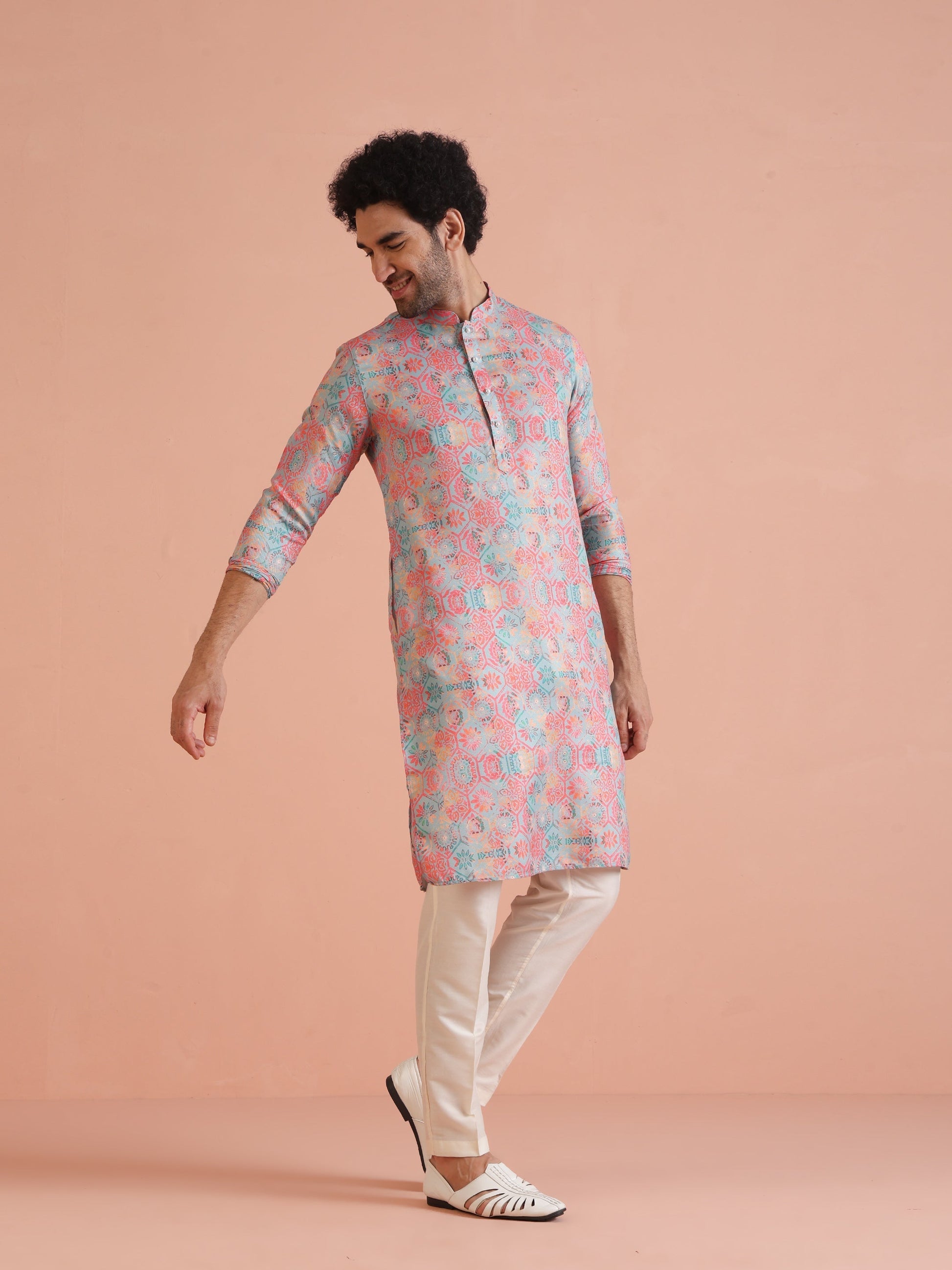 Kisah Men's Multi Kurta Trouser Set 