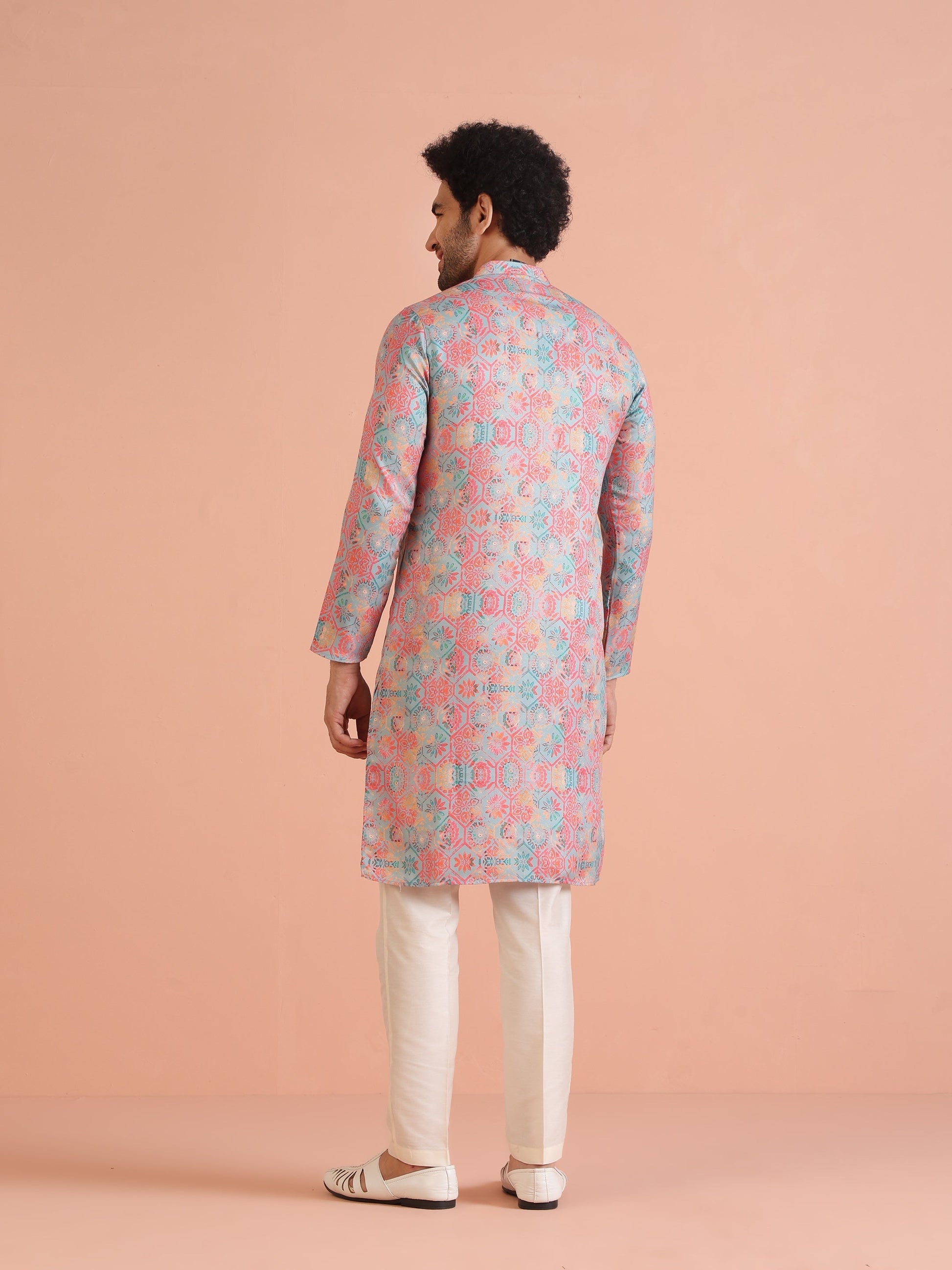 Kisah Men's Multi Kurta Trouser Set 