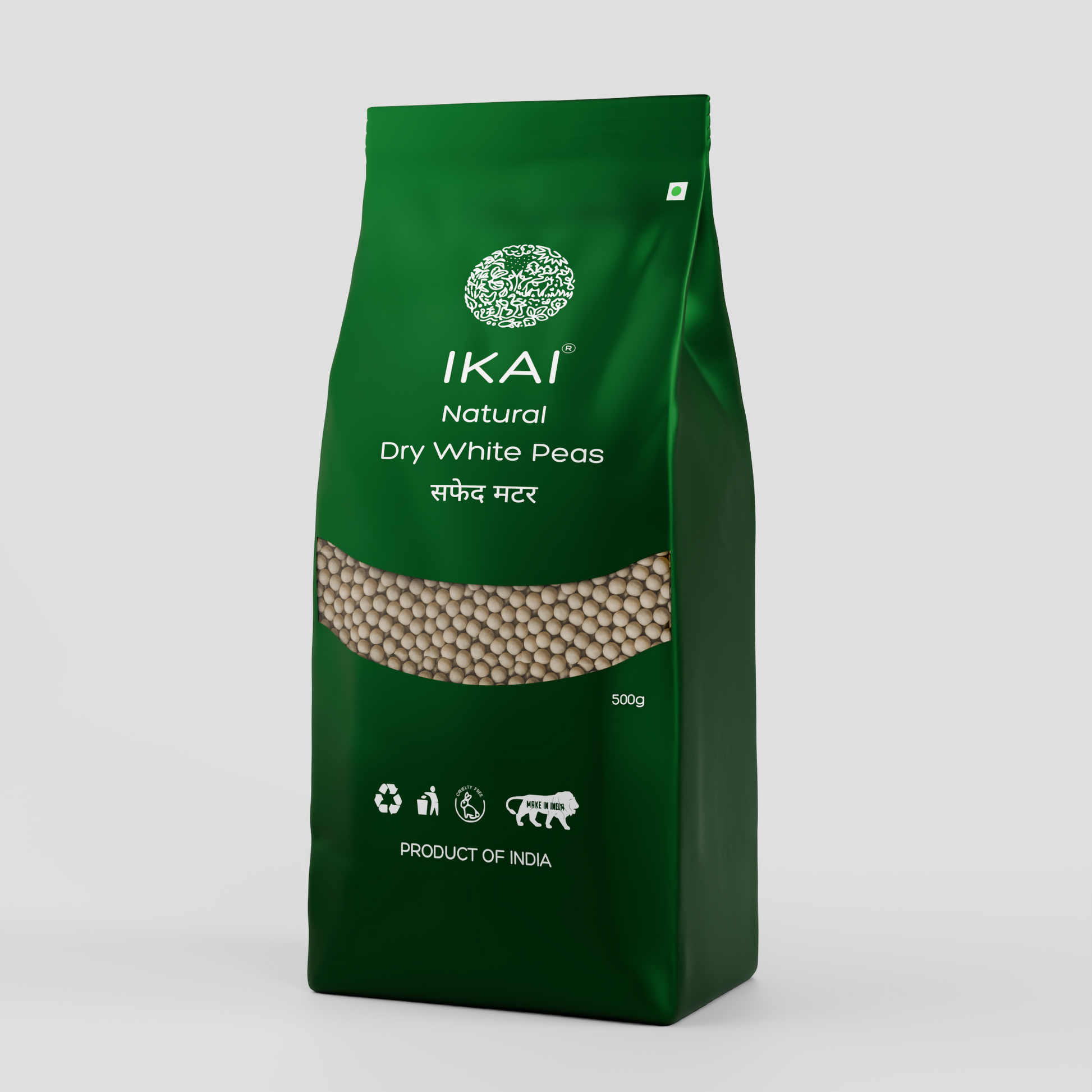 4 - Organic Vatana (Dry White Peas) - 500 gm