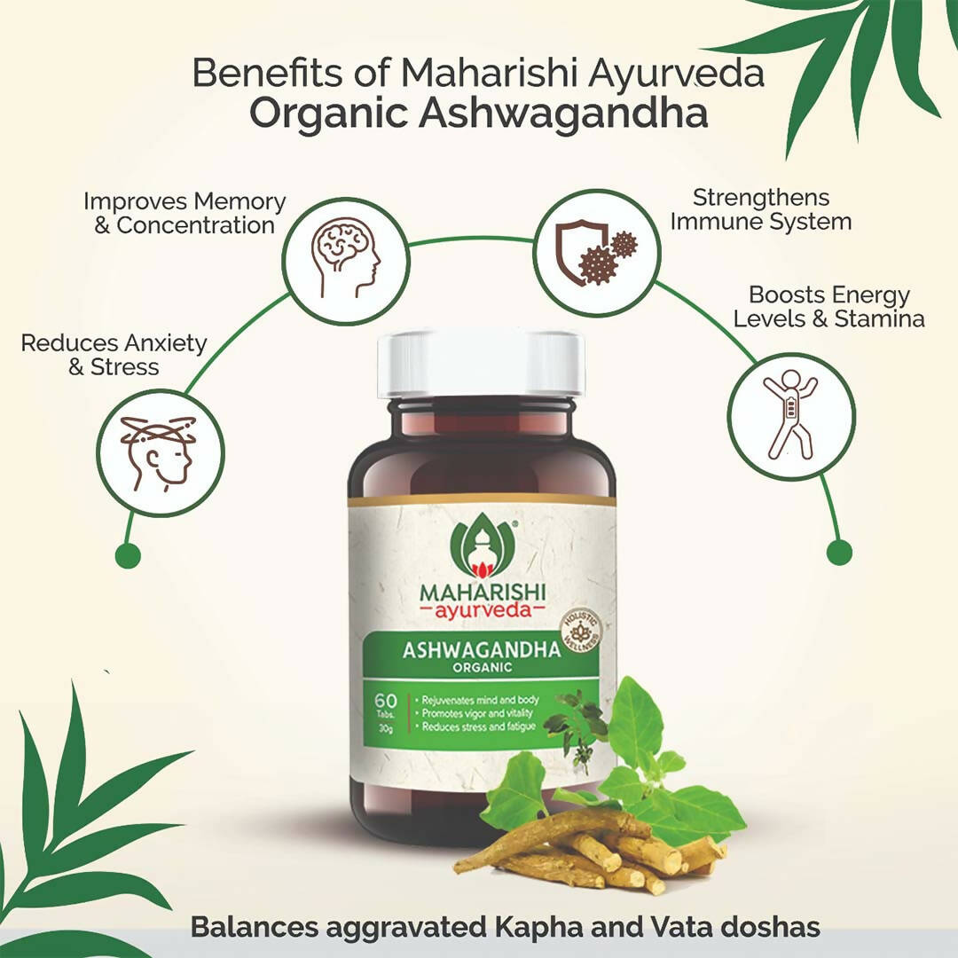 Maharishi Ayurveda Ashwagandha Organic Tablets 
