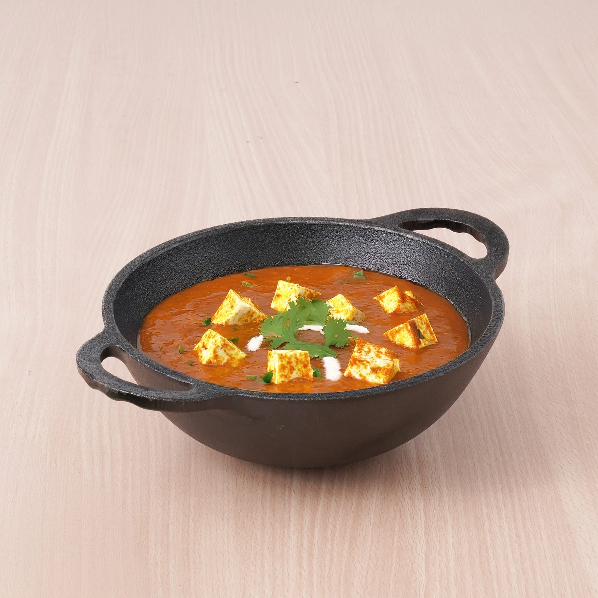 The Indus Valley CASTrong Cast Iron Kadai, Pre-seasoned, Nonstick, 100% Pure, Toxin-free, 20.3cm, 1.4L, 1.5kg
