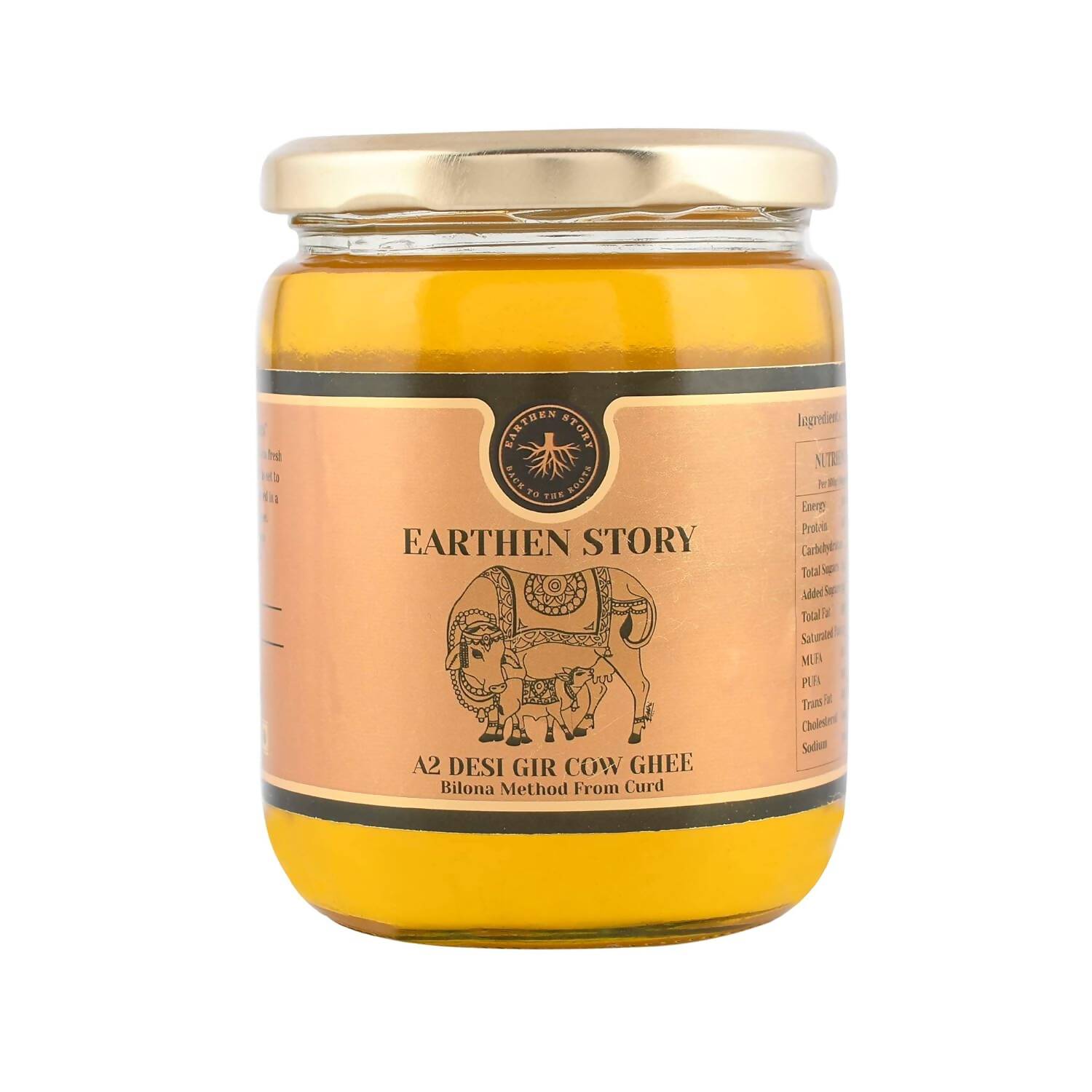 Earthen Story A2 Desi Gir Cow Ghee | Pure A2 Cow Ghee | Natural & Premium Gir Cow Ghee 