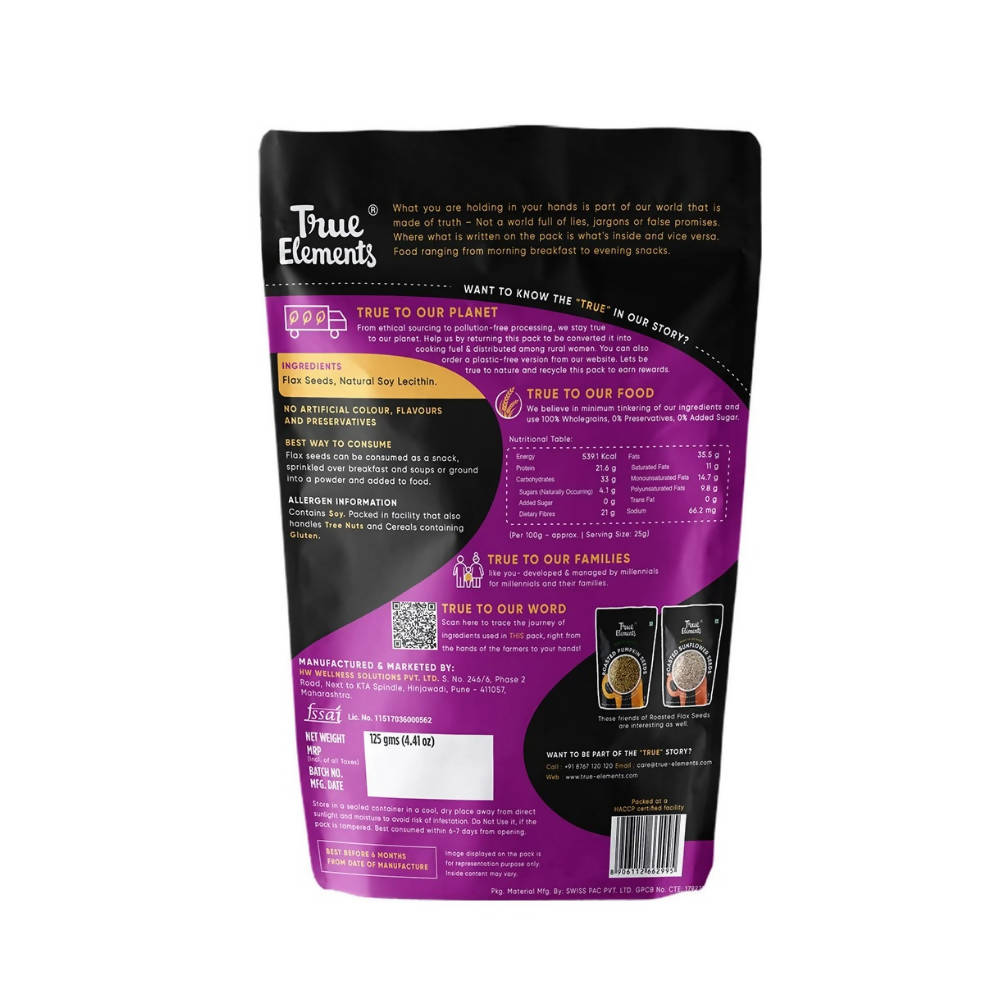 True Elements Roasted Flax Seeds  Grab2Buy True Elements Grab2Buy