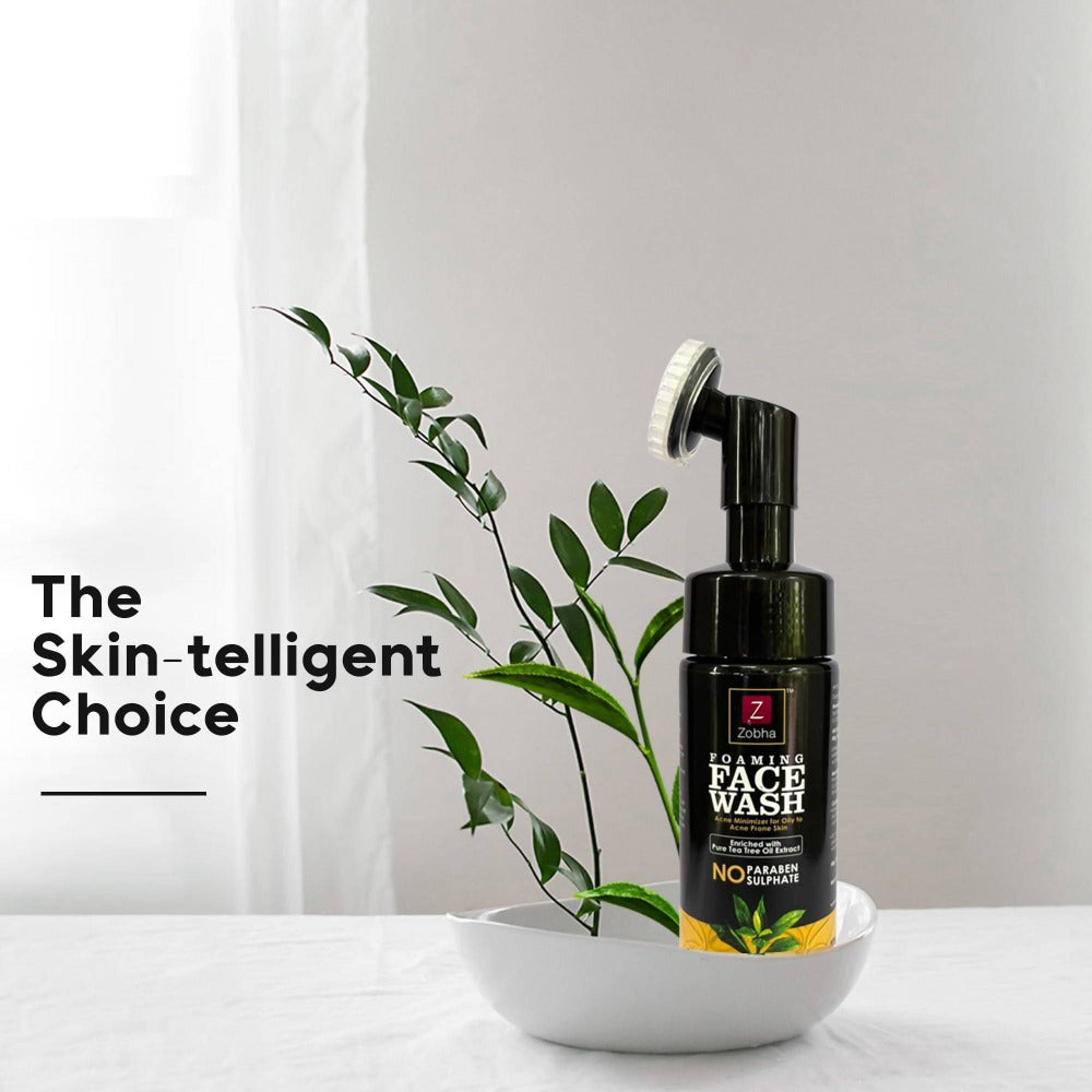 Zobha Foaming Face Wash - Tea Tree Oil Extract  Grab2Buy Zobha Grab2Buy