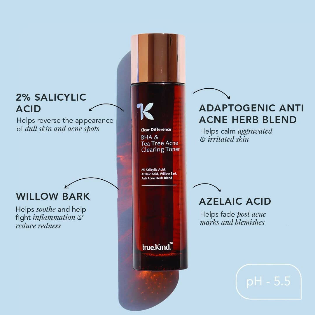 True Kind BHA & Tea Tree Acne Clearing Toner  Grab2Buy True Kind Grab2Buy
