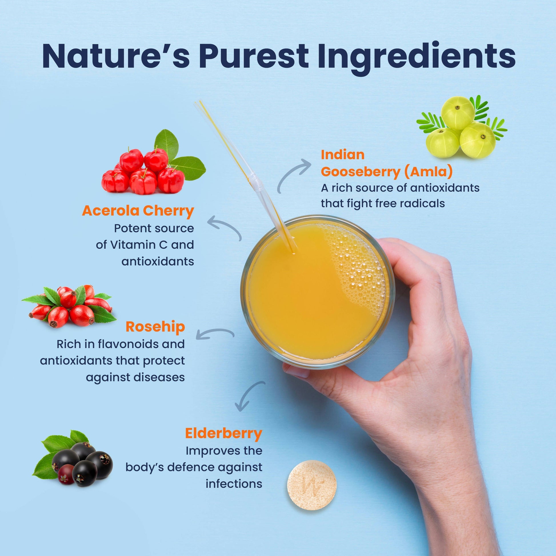 Wellbeing Nutrition Organic Vitamin C + Zinc Effervescent Tablets  Grab2Buy Wellbeing Nutrition Grab2Buy