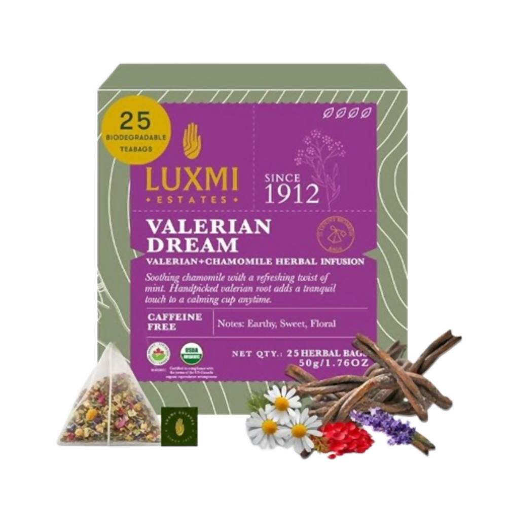 Luxmi Estates Valerian Dream – Organic Sleep Tea