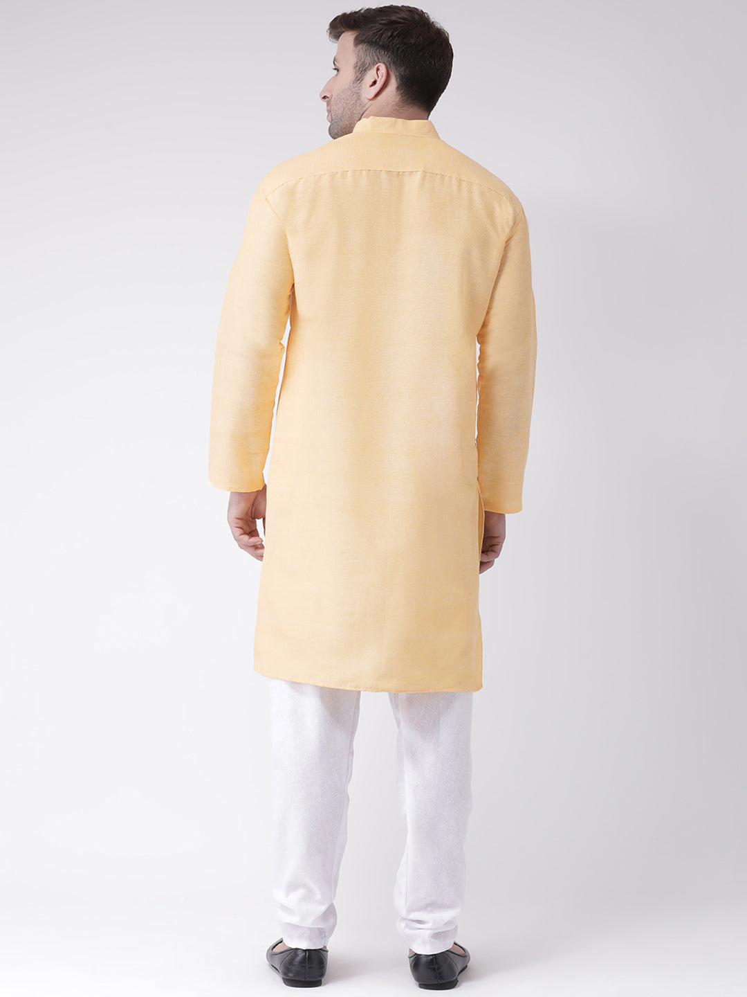 RIAG Men's Beige Cotton Long Ethnic Kurta