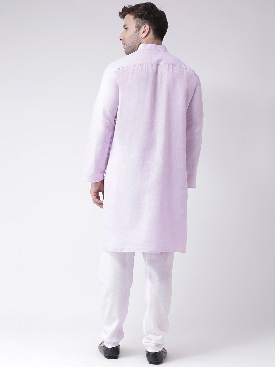 RIAG Purple Men's Ethnic Long Kurta And Pyjama Set