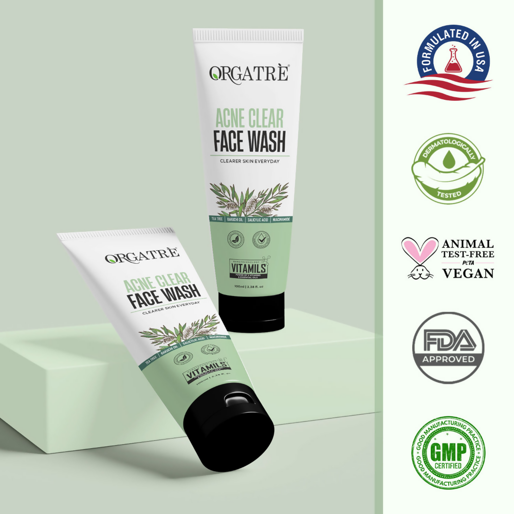 Orgatre Acne Clear Face Wash 