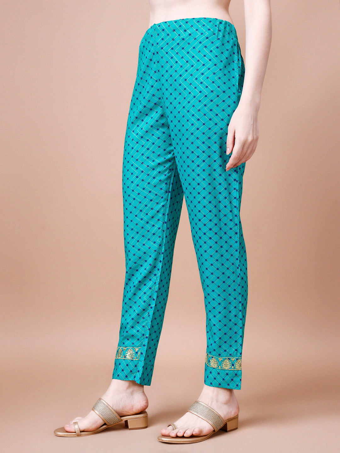 Embroidered & Quirky Printed Kurta With Pant & Dupatta, Multicolor - Hiral Fashion