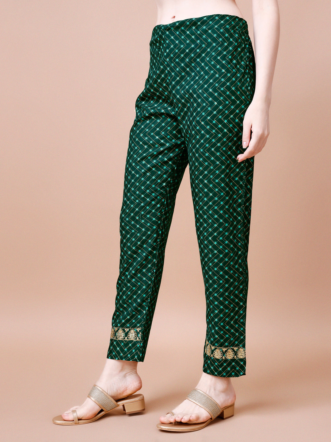 Embroidered & Quirky Printed Kurta With Pant & Dupatta, Multicolor - Hiral Fashion