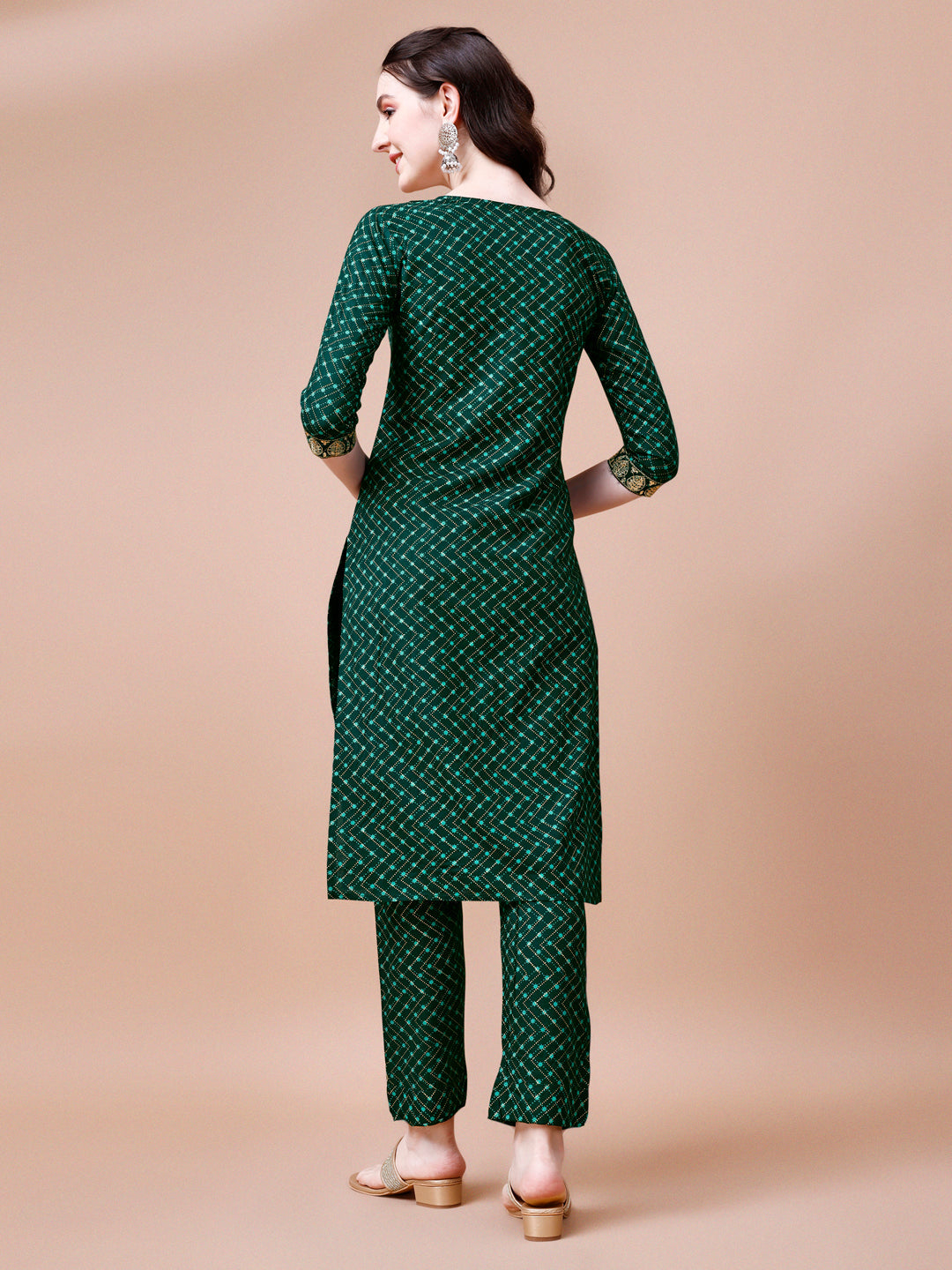Embroidered & Quirky Printed Kurta With Pant & Dupatta, Multicolor - Hiral Fashion
