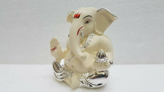 Gold Art India Ceramic Ganesh Idol - Grab2buy