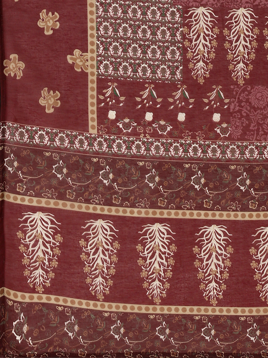Hand Embroidered & Printed Kurta With Pant & Dupatta, Multicolor - Hiral Fashion
