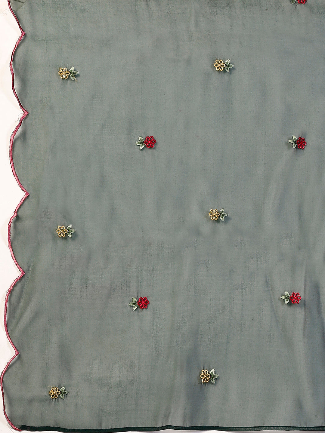 Embroidered Kurta With Pant & Organza Embroidered Dupatta Premium, Multicolor - Hiral Fashion