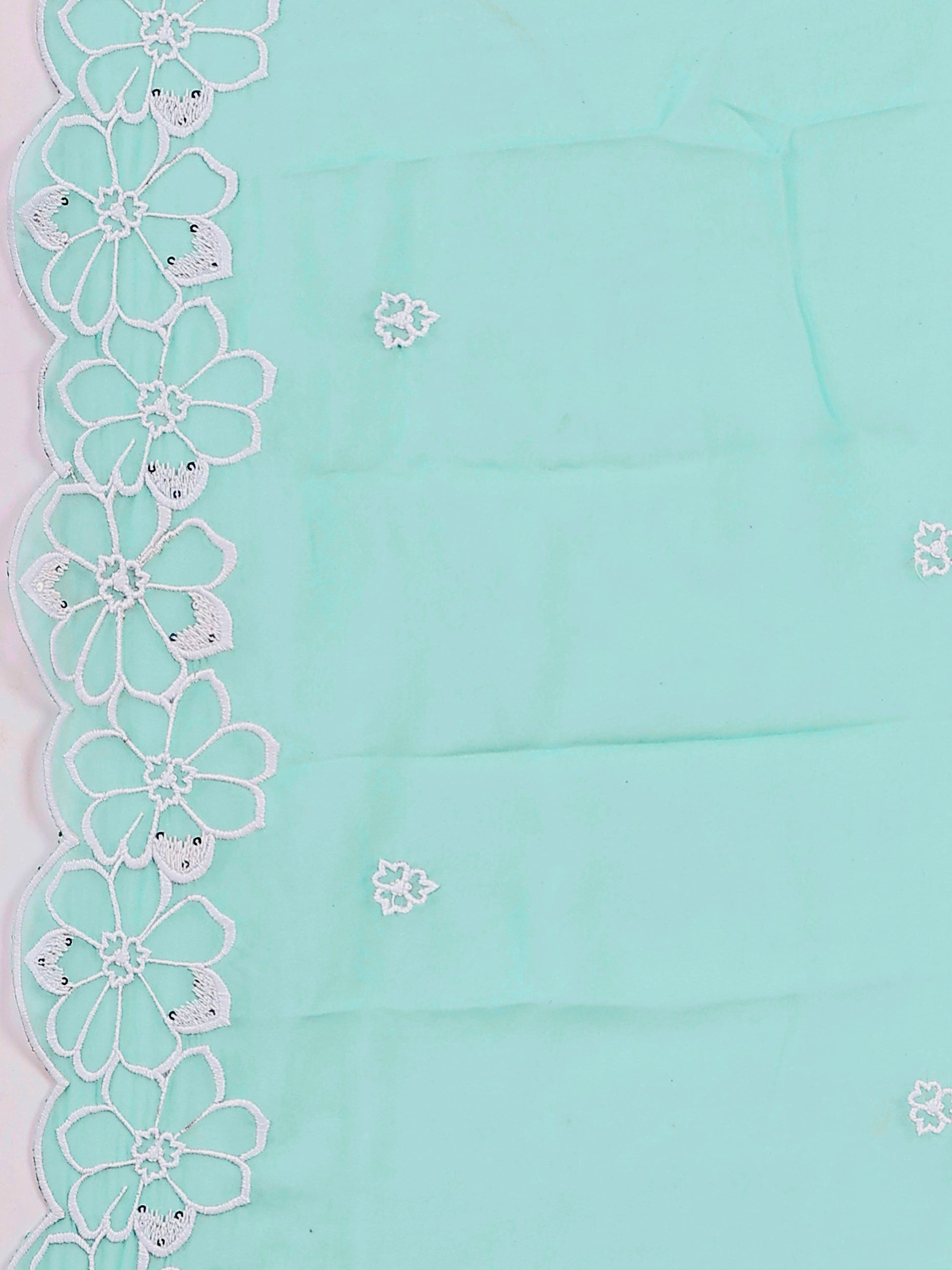 Pakistani Embroidered Kurta With Pant & Embroidered Dupatta, Green - Hiral Fashion
