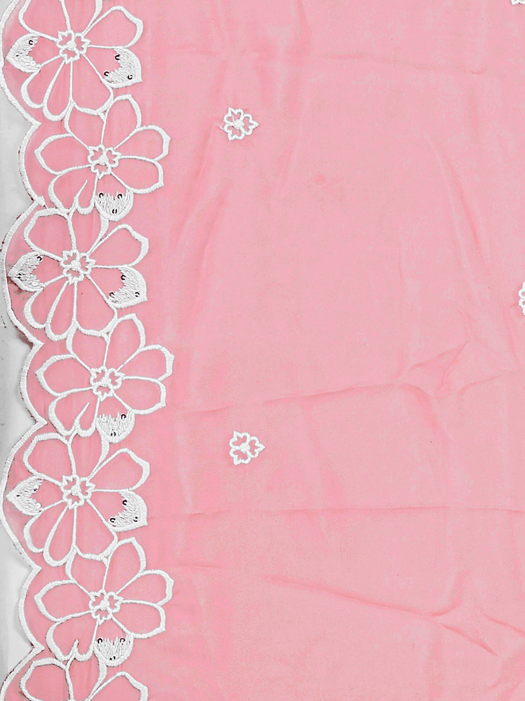Pakistani Embroidered Kurta With Pant & Embroidered Dupatta, Peach - Hiral Fashion