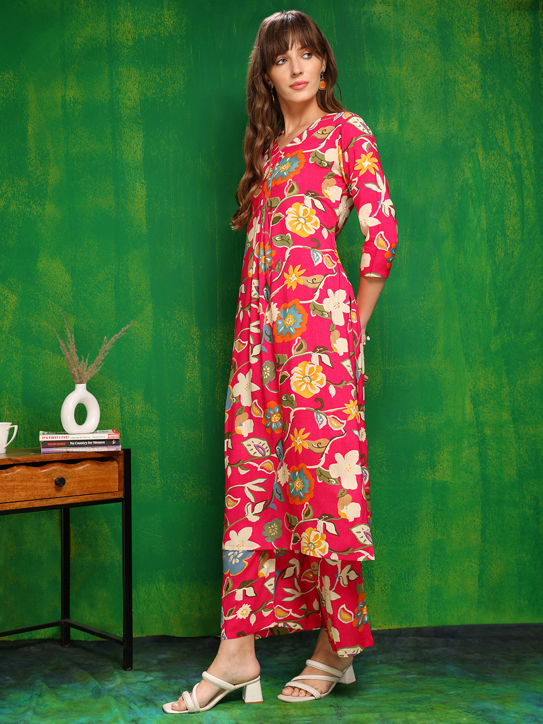 Botanical Printed Co Ords Set, Rani - Hiral Fashion