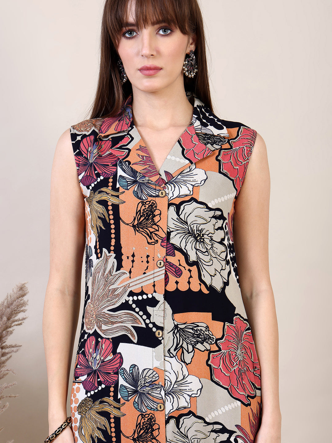 Floral Printed Co-Ords Set, Black - Hiral Fashion