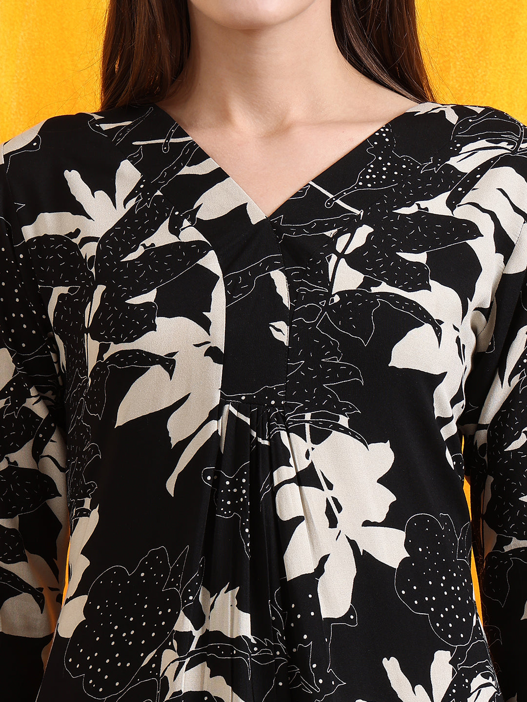 Floral Printed Co-Ords, Black - Hiral Fashion