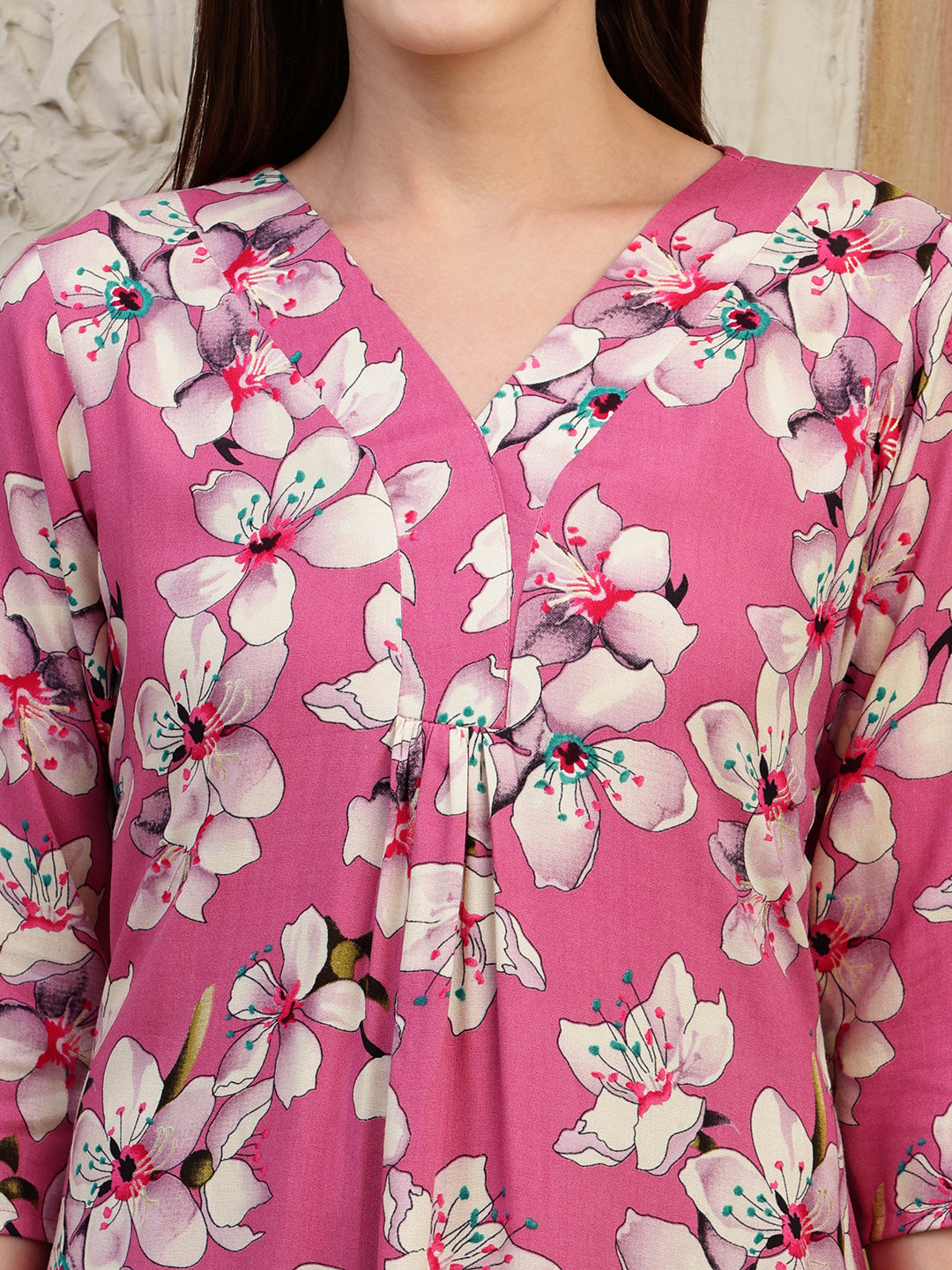 Floral Printed Co-Ords, Pink - Hiral Fashion
