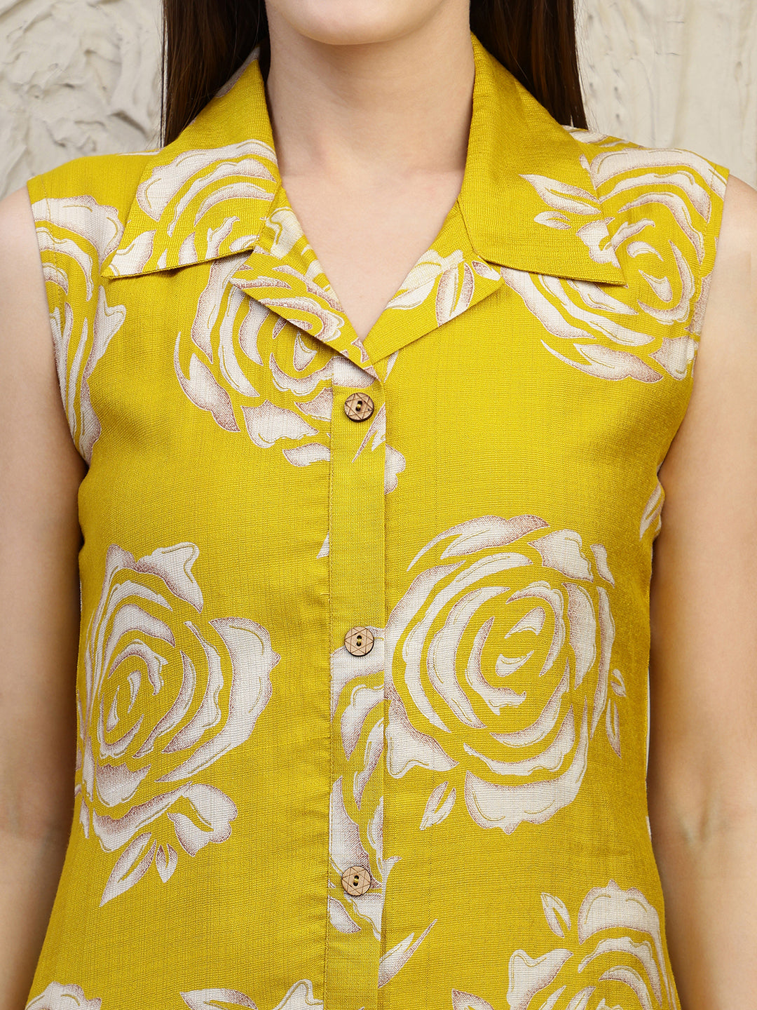 Botanical Printed Co Ords Set, Mustard - Hiral Fashion