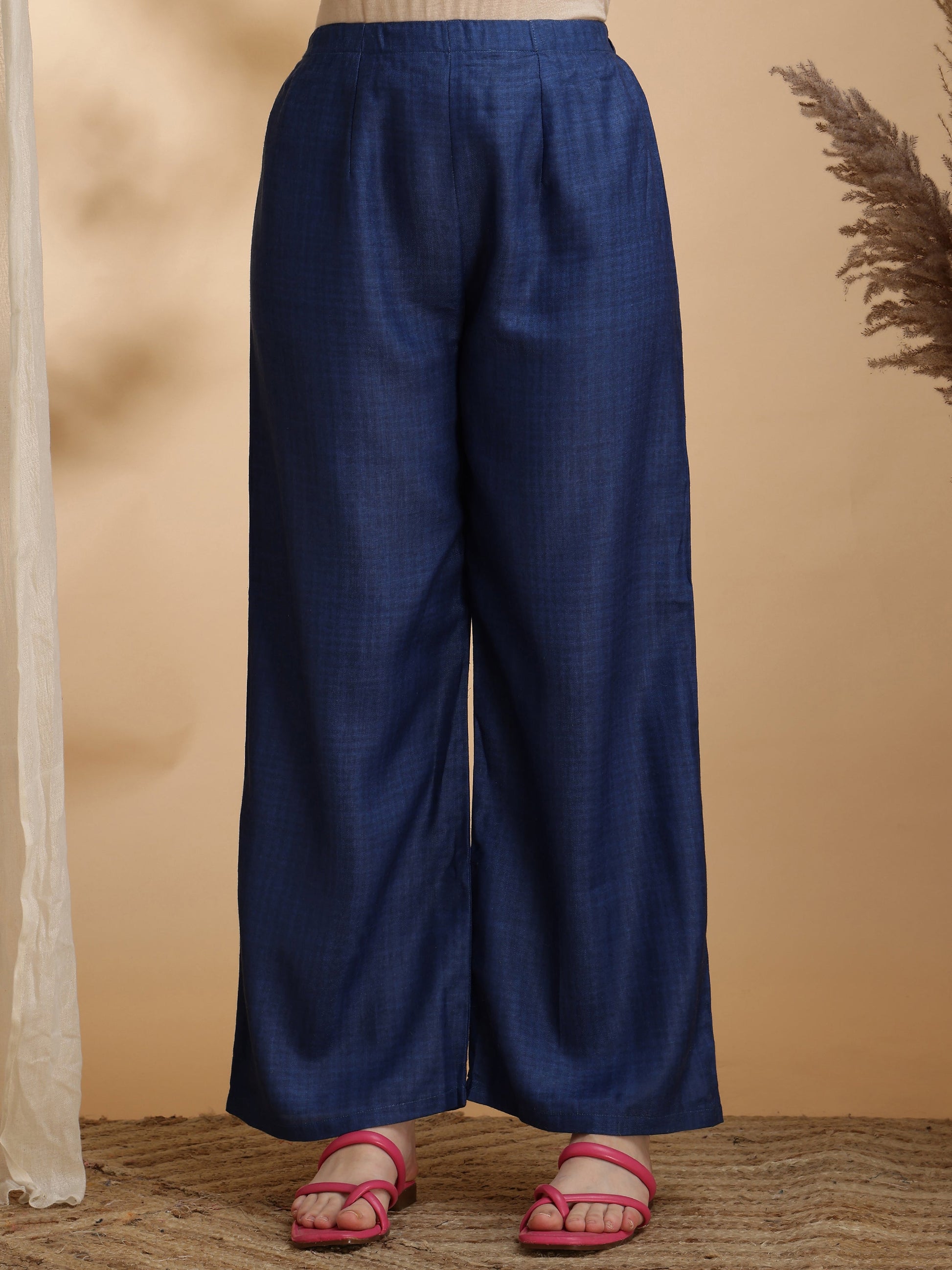 Colour Blocked Co-Ords, Blue - Hiral Fashion
