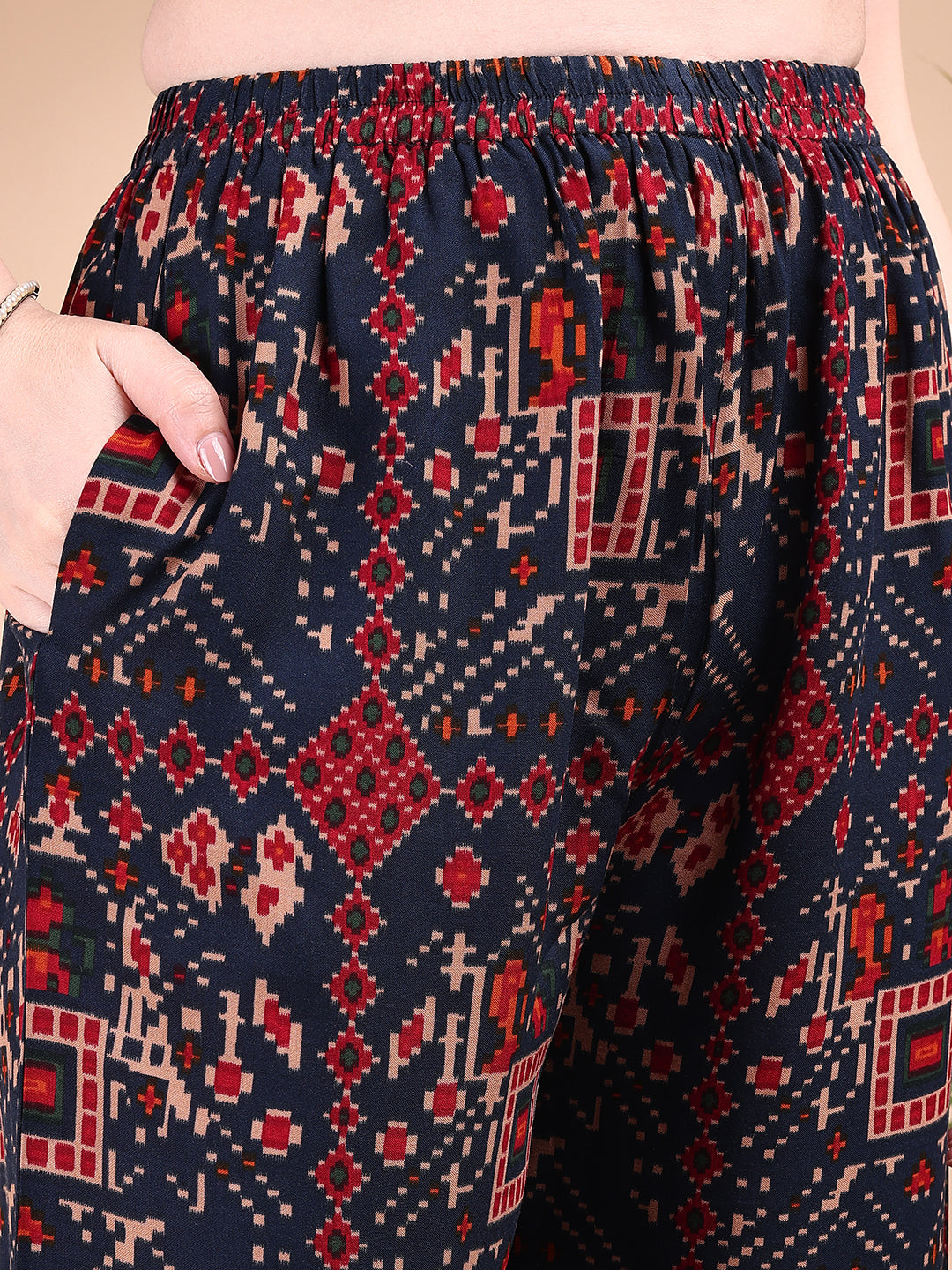 Printed Versatile Co-Ords, Navy Blue - Hiral Fashion