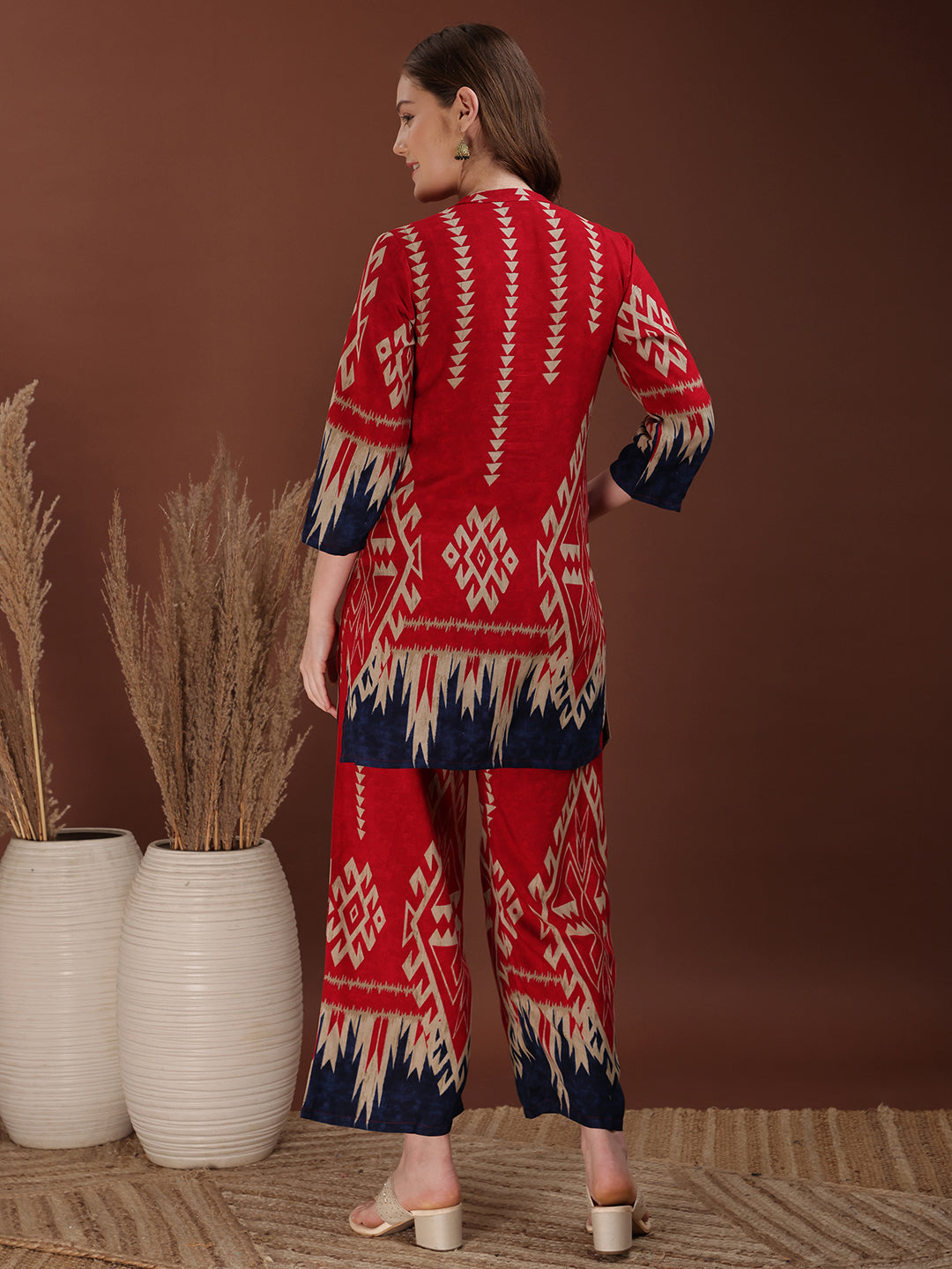 Indie Printed Co-Ords, Pink - Hiral Fashion