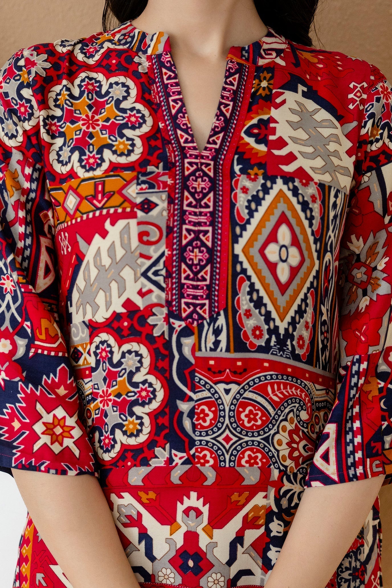 Boho Printed Co-Ord Set, Pink - Hiral Fashion