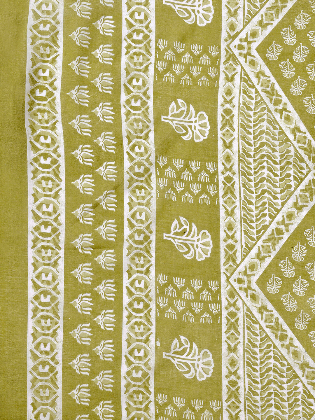 Ethnic Motifs Printed Casual Wear Cotton Kurta With Pant & Dupatta, Multicolor - Hiral Fashion
