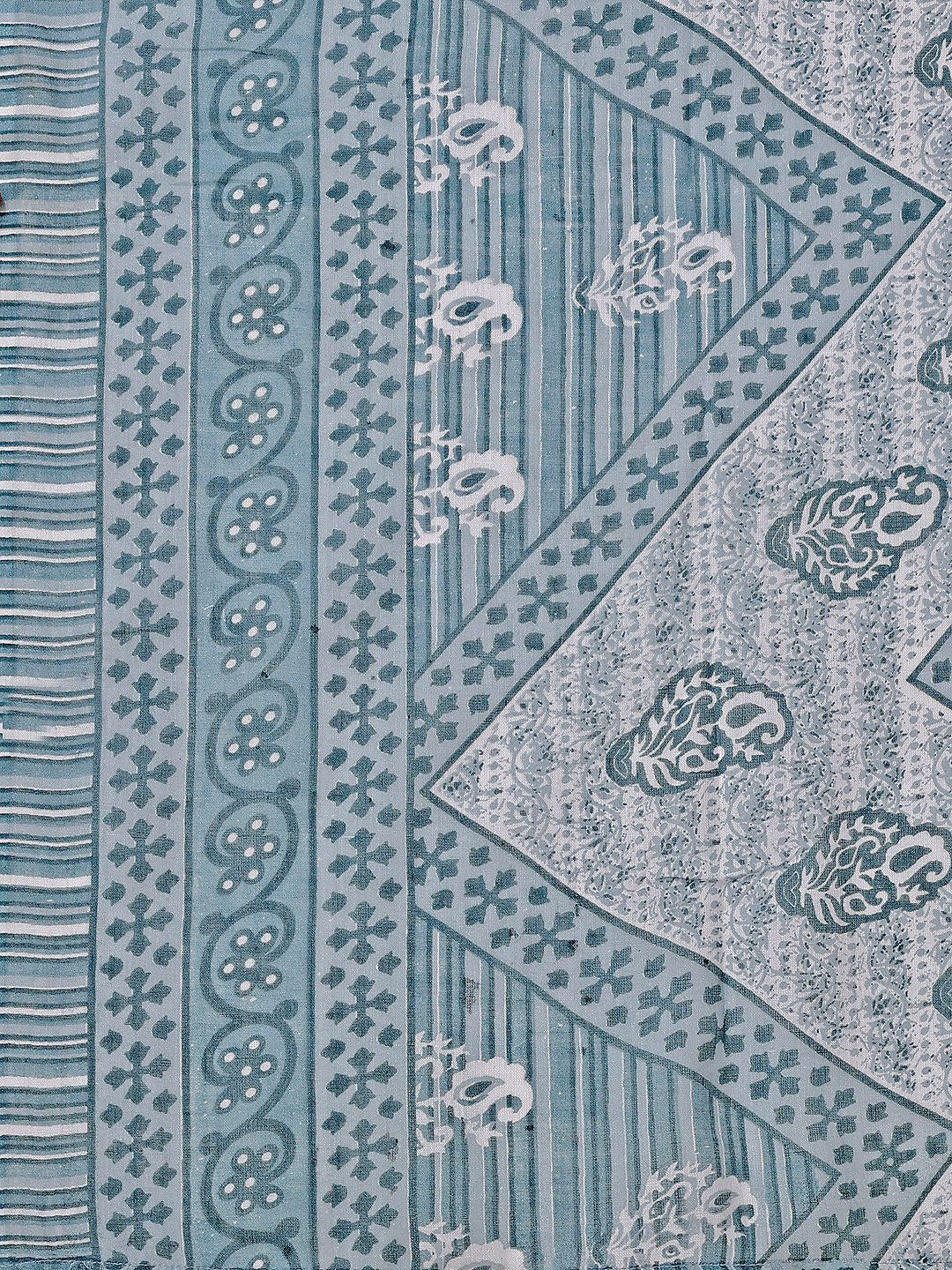 Printed Cotton Kurta With Pant & Dupatta, Multicolor - Hiral Fashion
