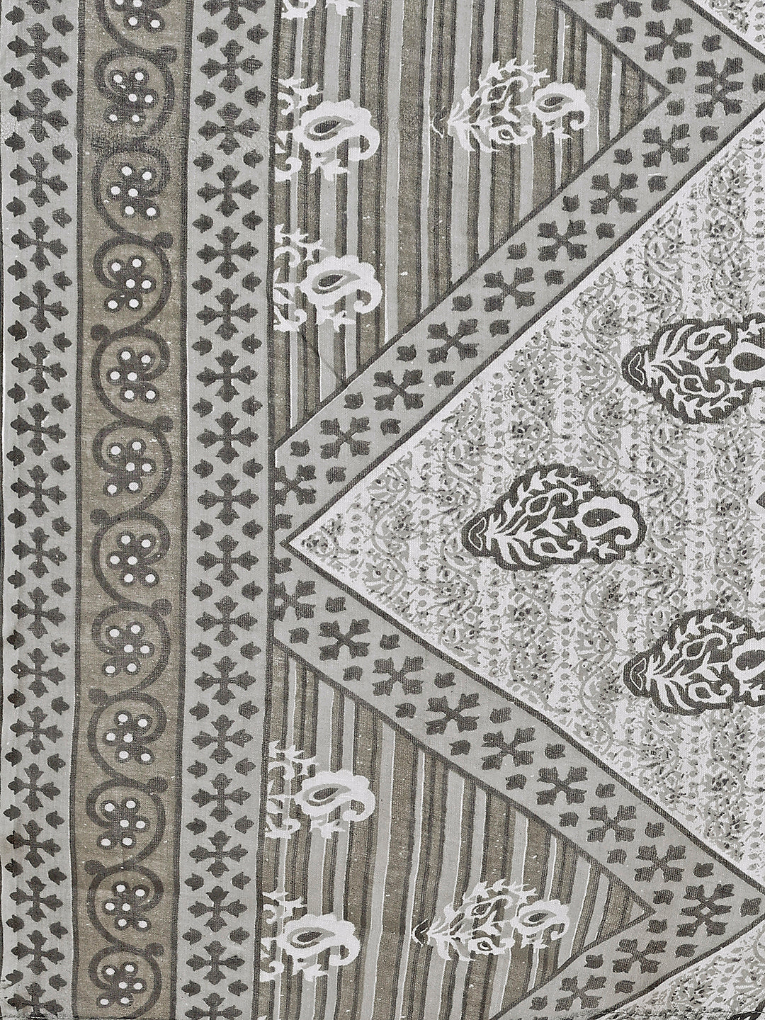Printed Cotton Kurta With Pant & Dupatta, Multicolor - Hiral Fashion