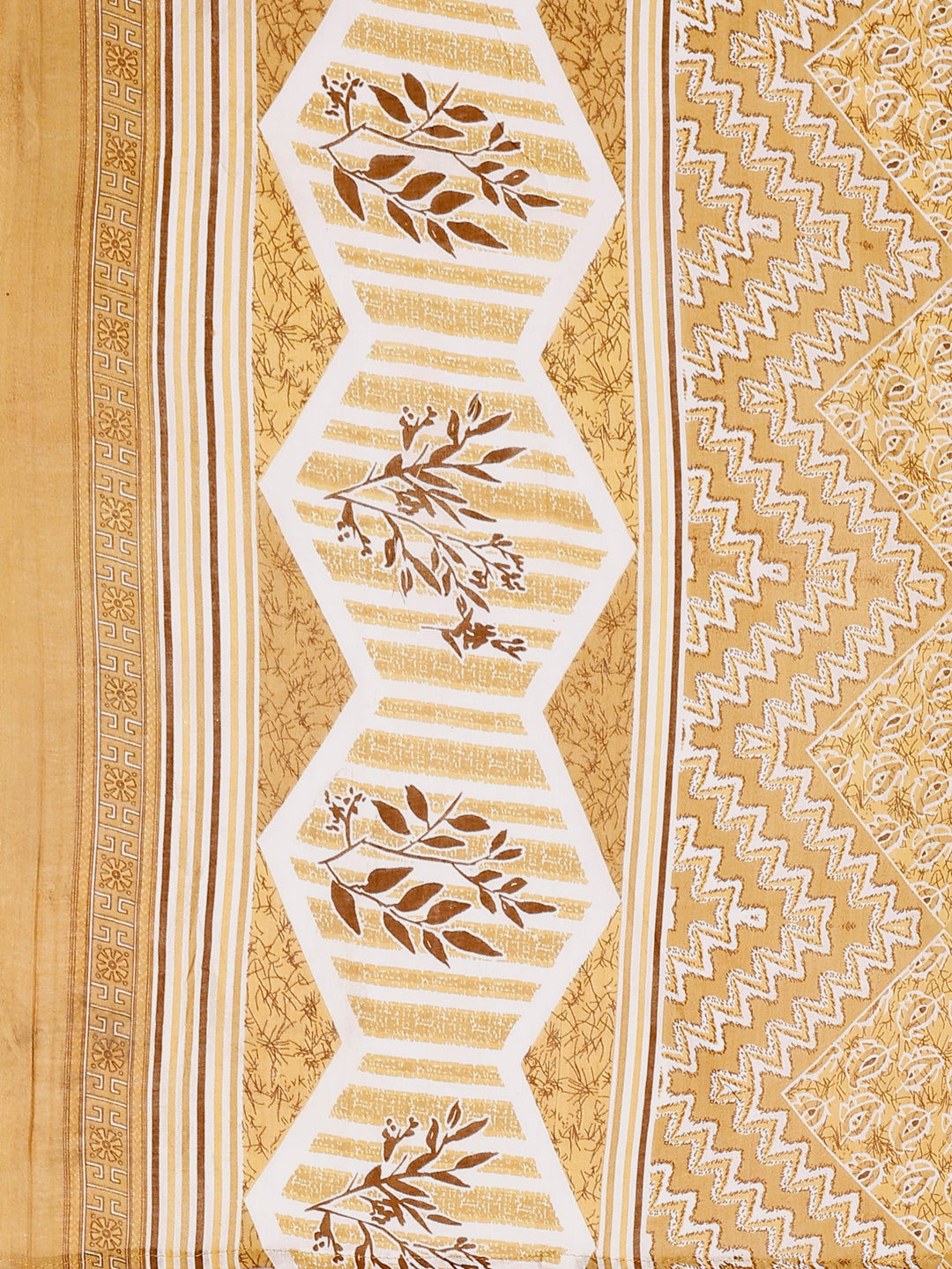 Leaf Printed Kurta With Printed Pant & Dupatta, Multicolor - Hiral Fashion