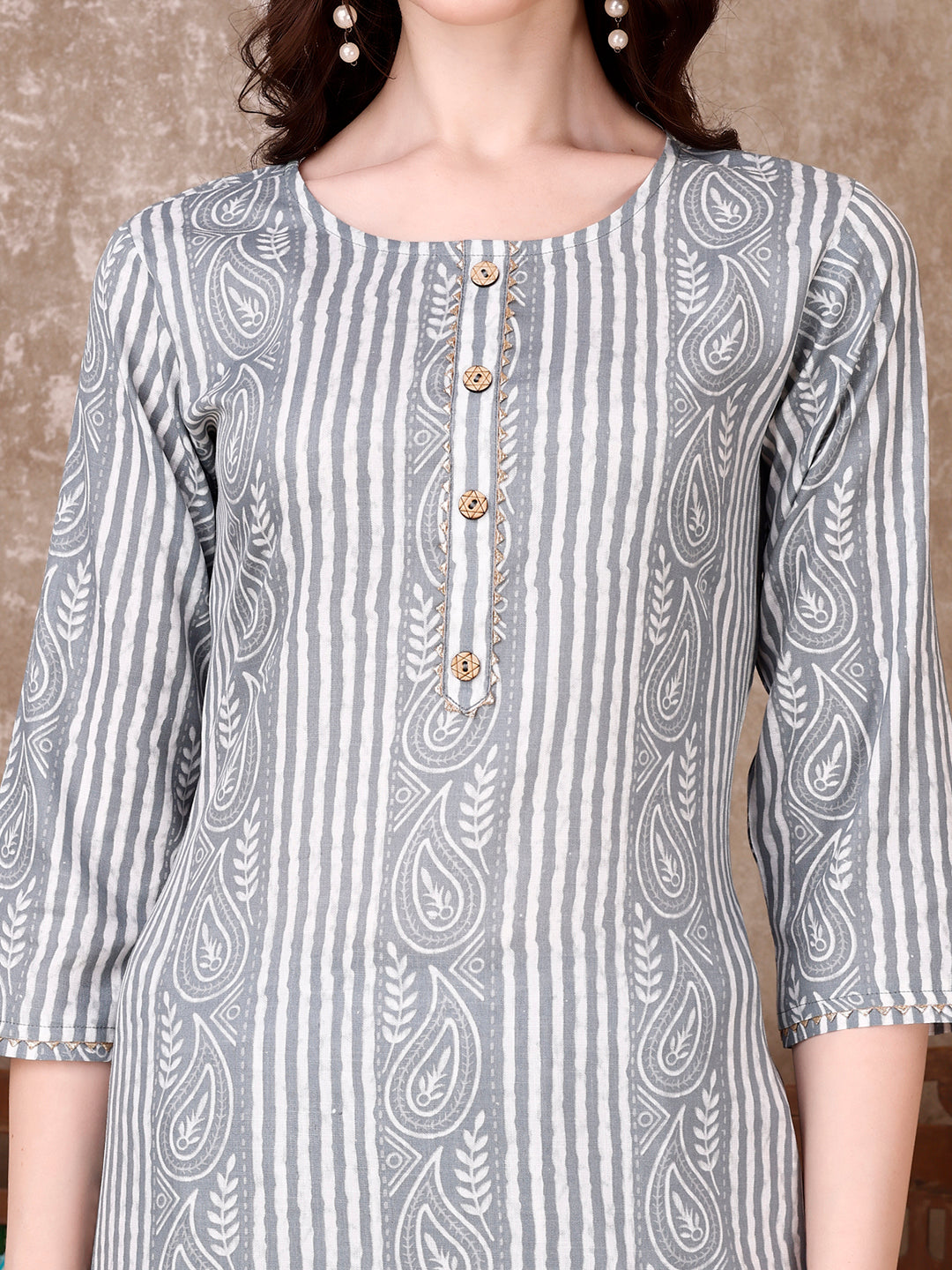 Printed Kurta With Printed Pant & Dupatta, Multicolor - Hiral Fashion
